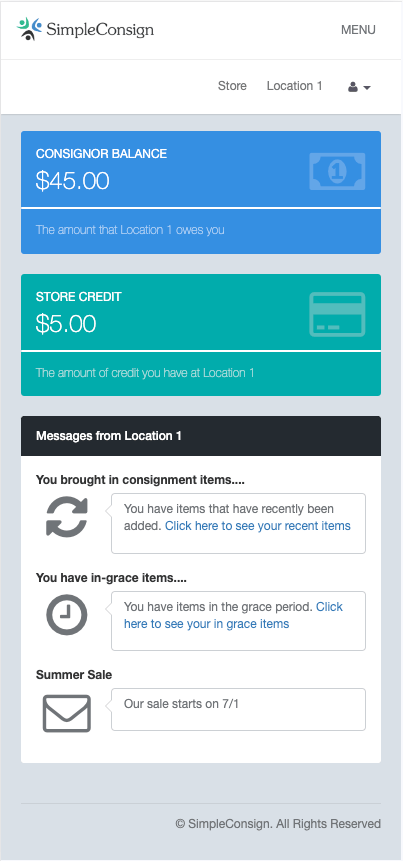 Consignor Access & Vendor Portal | SimpleConsign