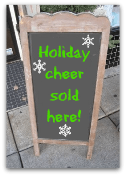 holiday ideas include fun chalkboard signs