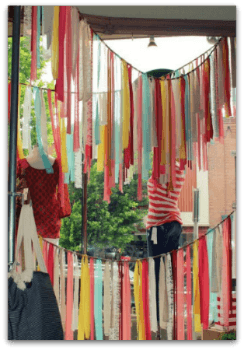 Summer merchandising displays should be brightly colored