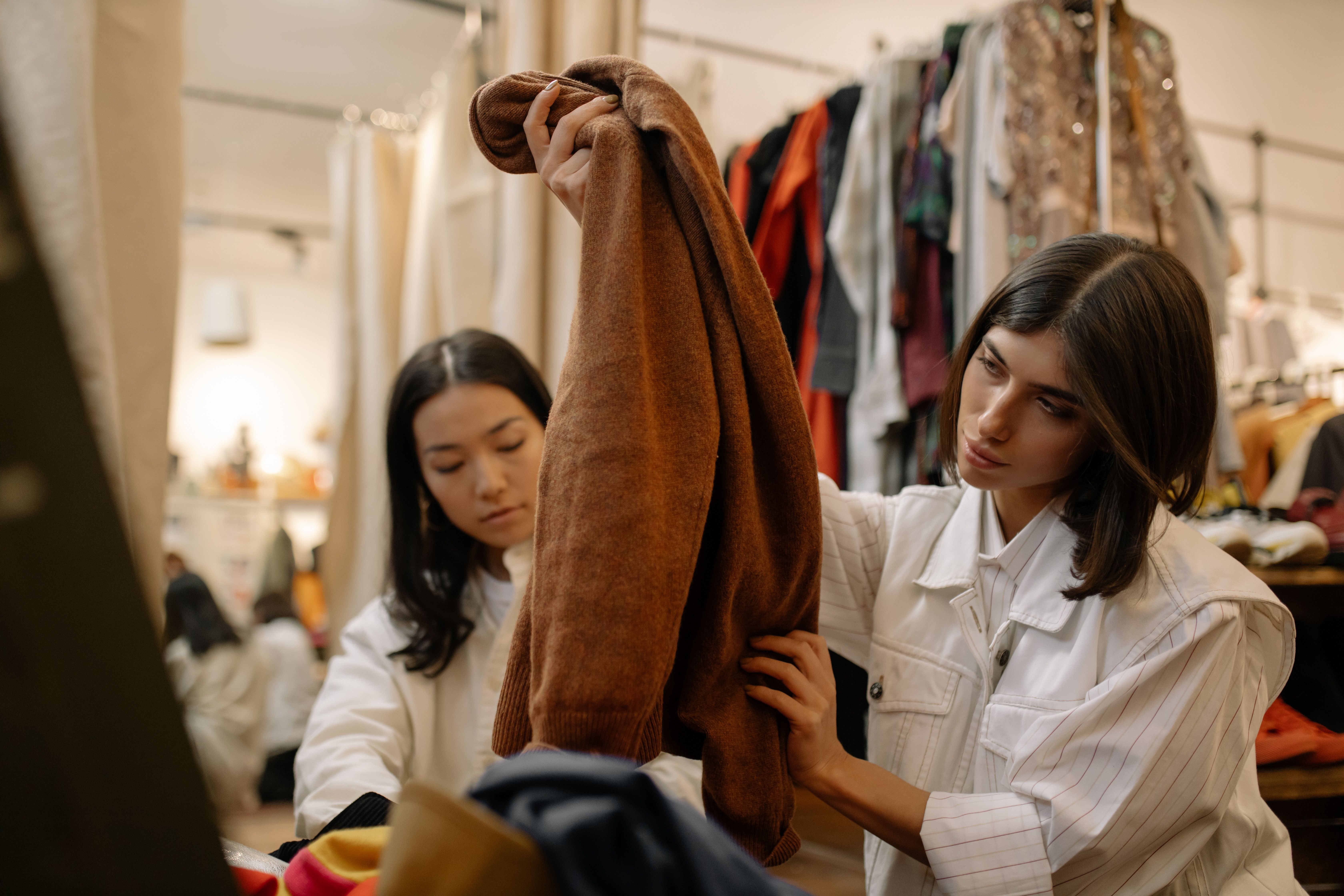 Consignment store shoppers
