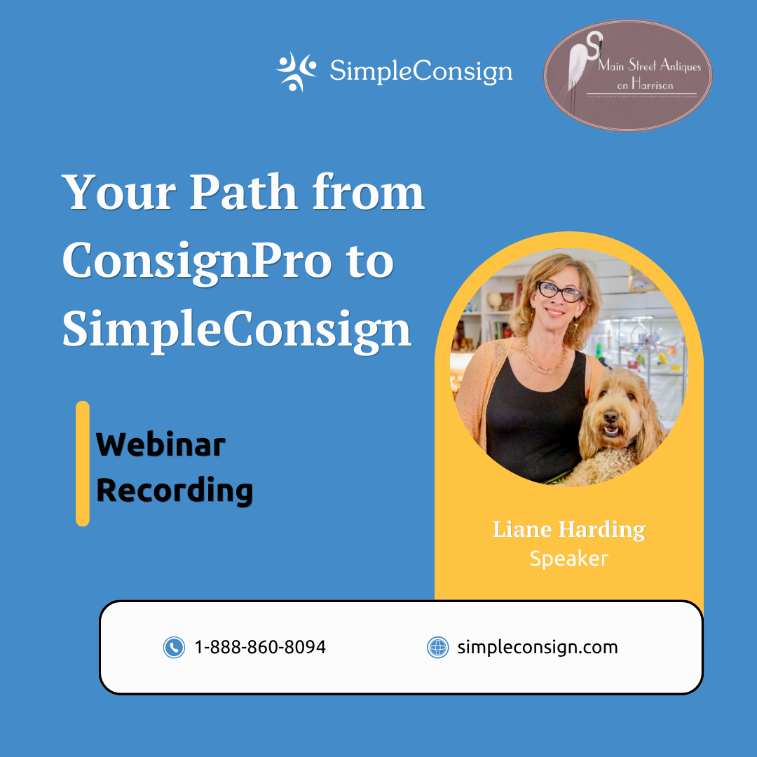 Webinar: Your Path from ConsignPro to SimpleConsign