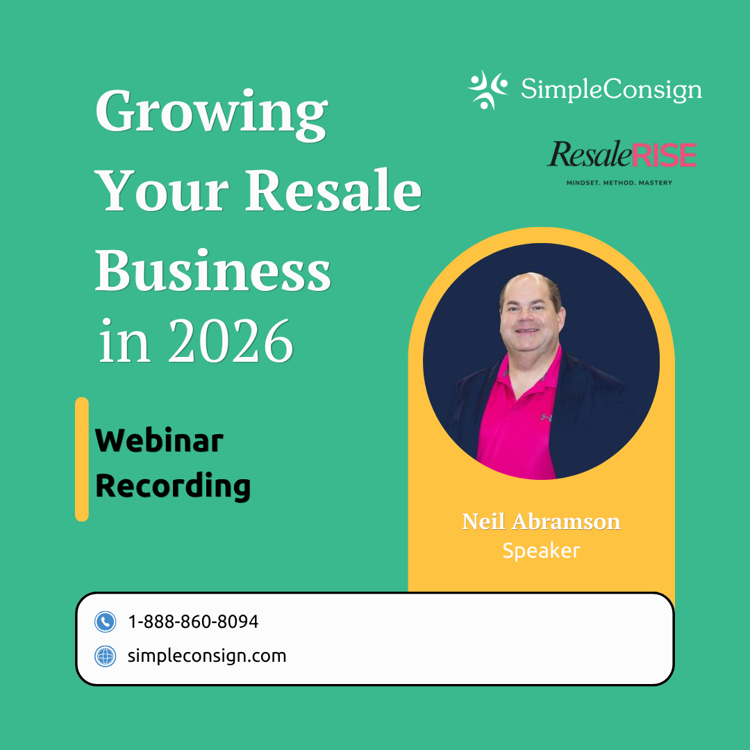 Webinar: Growing Your Resale Business in 2026