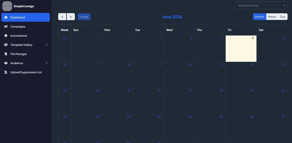 Campaign calendar