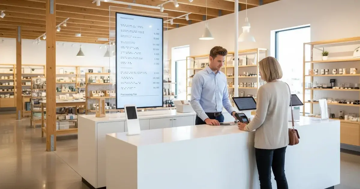 How Do You Handle Credit Card Fee Pass-Through Deductions for Booth Vendors in a Multi-Dealer Mall?